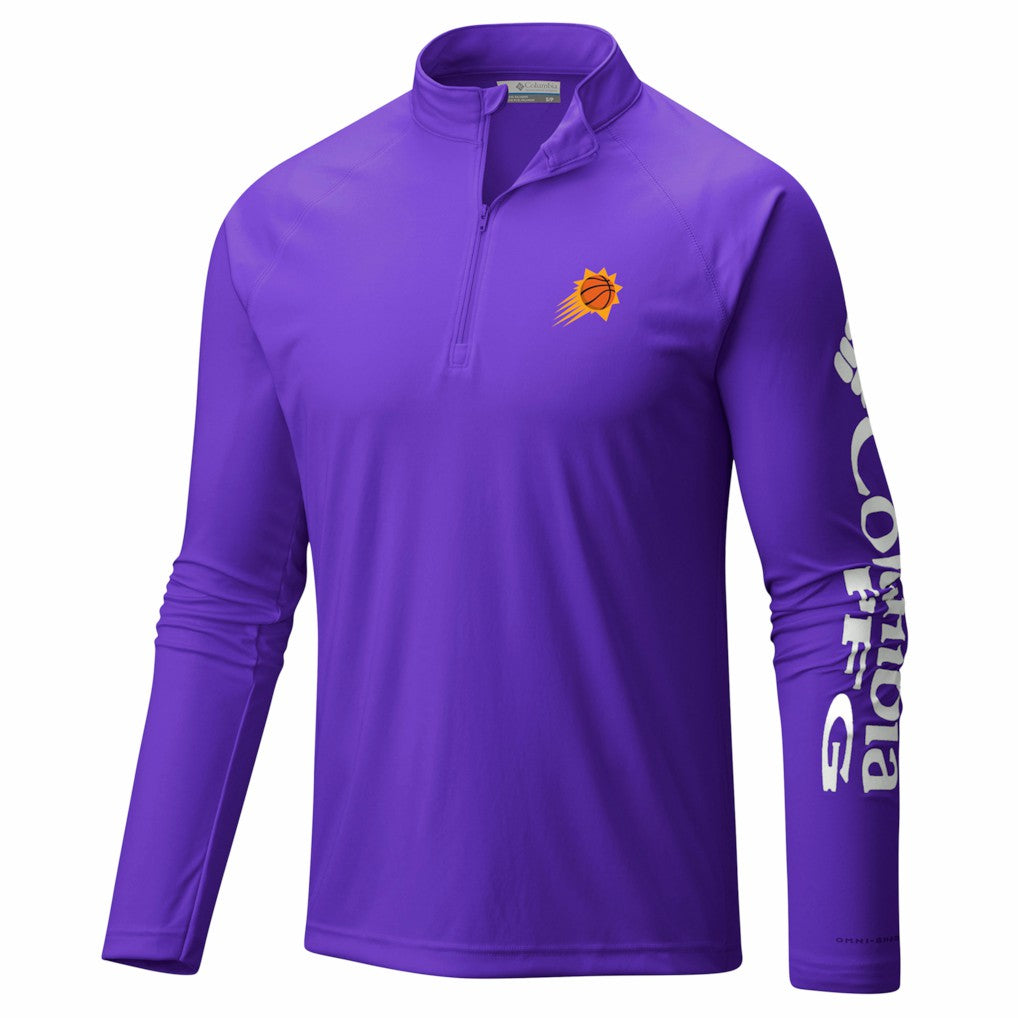 Purple Phoenix Suns PFG Terminal Tackle Quarter-Zip Top | NBA