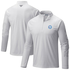 White Philadelphia 76ers PFG Terminal Tackle Quarter-Zip Top | NBA