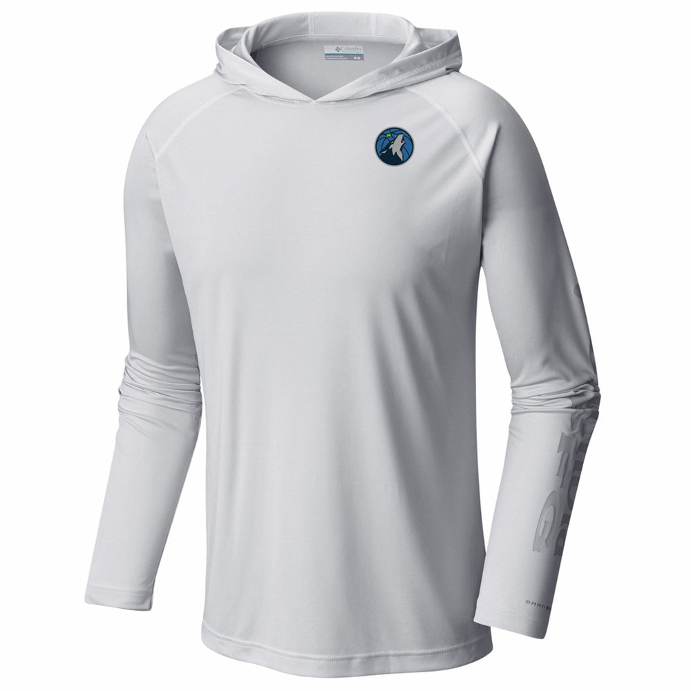 White Minnesota Timberwolves PFG Super Terminal Tackle Hoodie | NBA