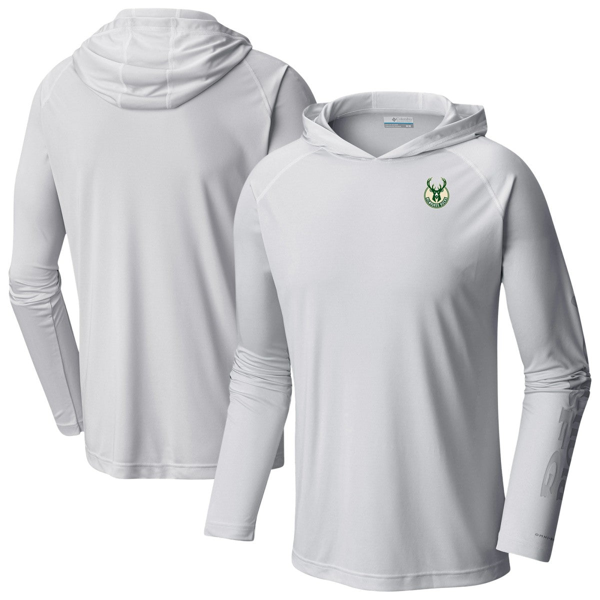 White Milwaukee Bucks PFG Super Terminal Tackle Hoodie | NBA