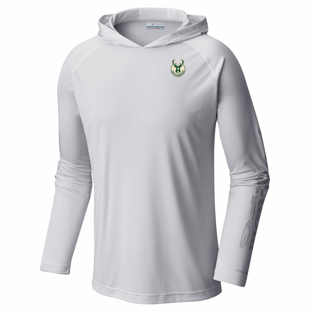 White Milwaukee Bucks PFG Super Terminal Tackle Hoodie | NBA