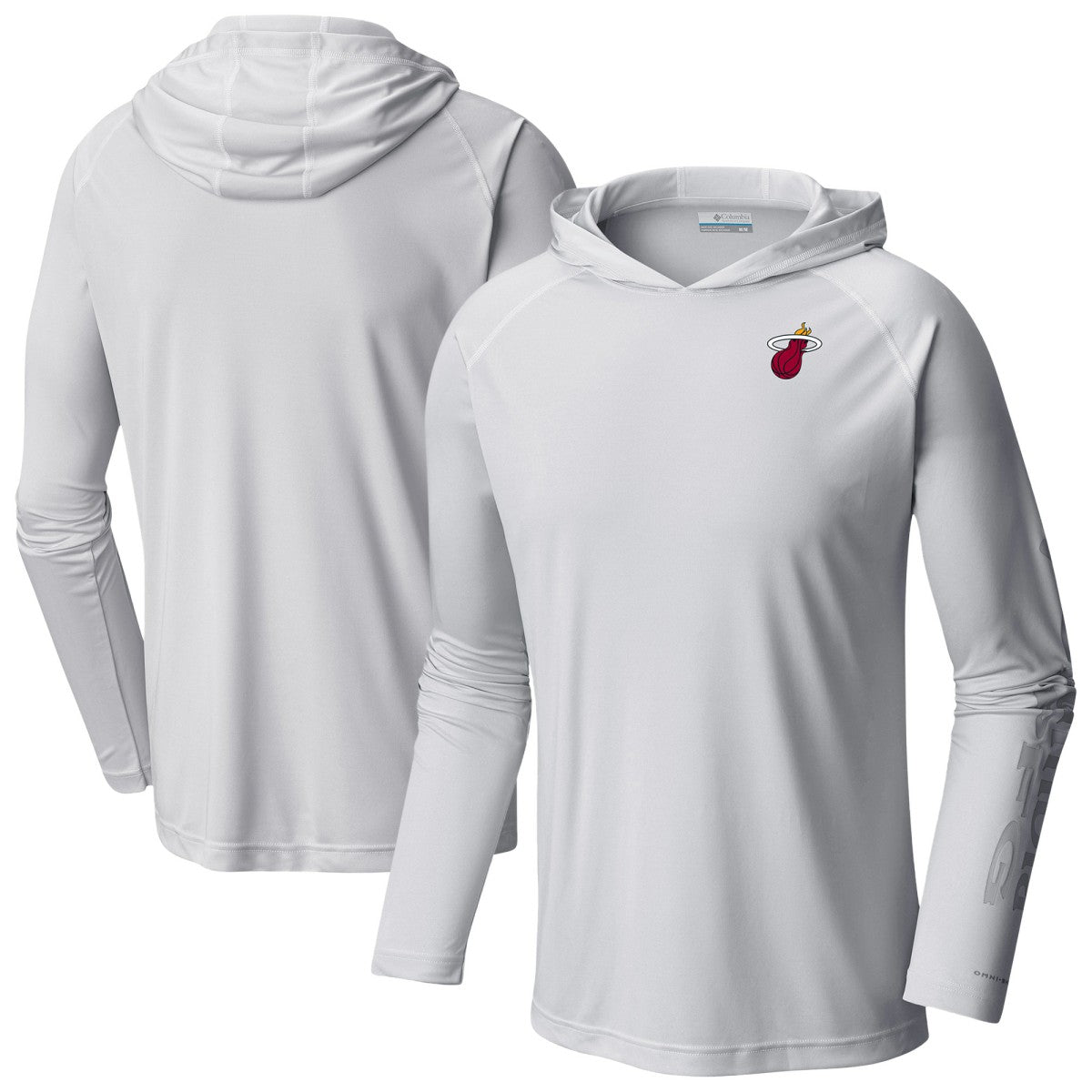 White Miami Heat PFG Super Terminal Tackle Hoodie | NBA