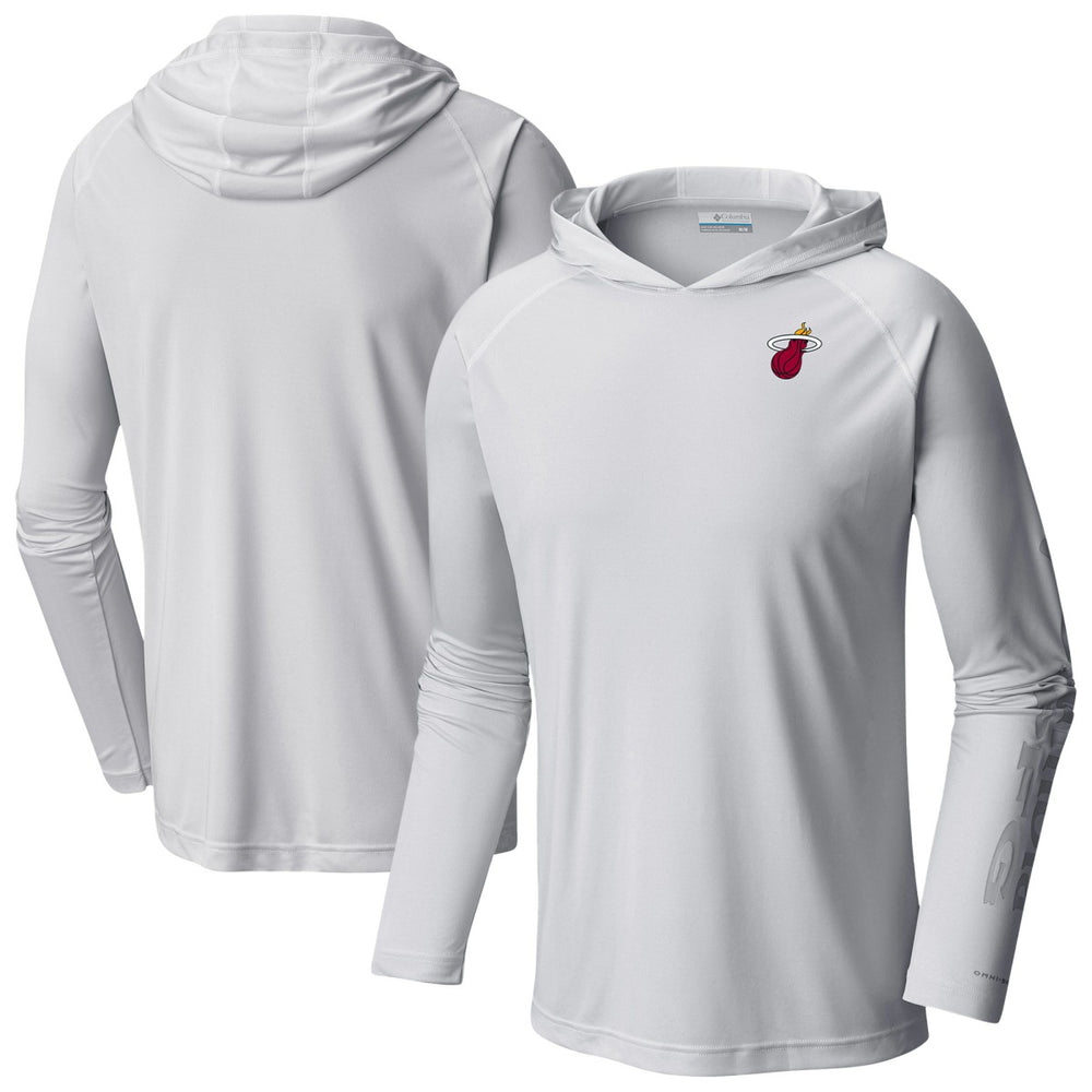 White Miami Heat PFG Super Terminal Tackle Hoodie | NBA