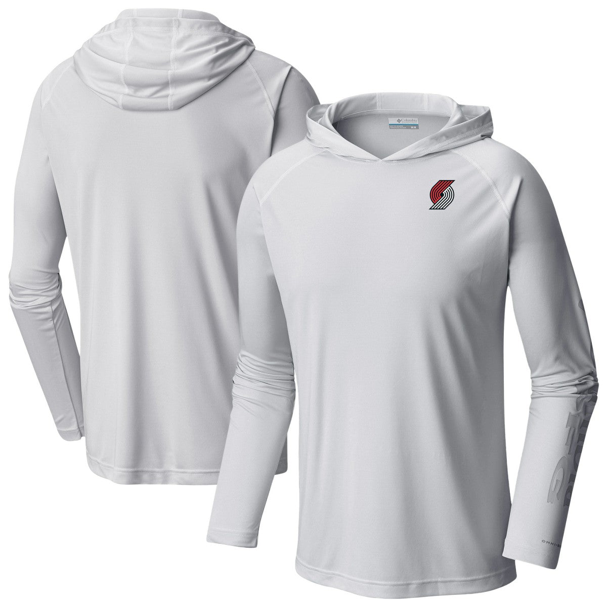 White Portland Trail Blazers PFG Super Terminal Tackle Hoodie | NBA
