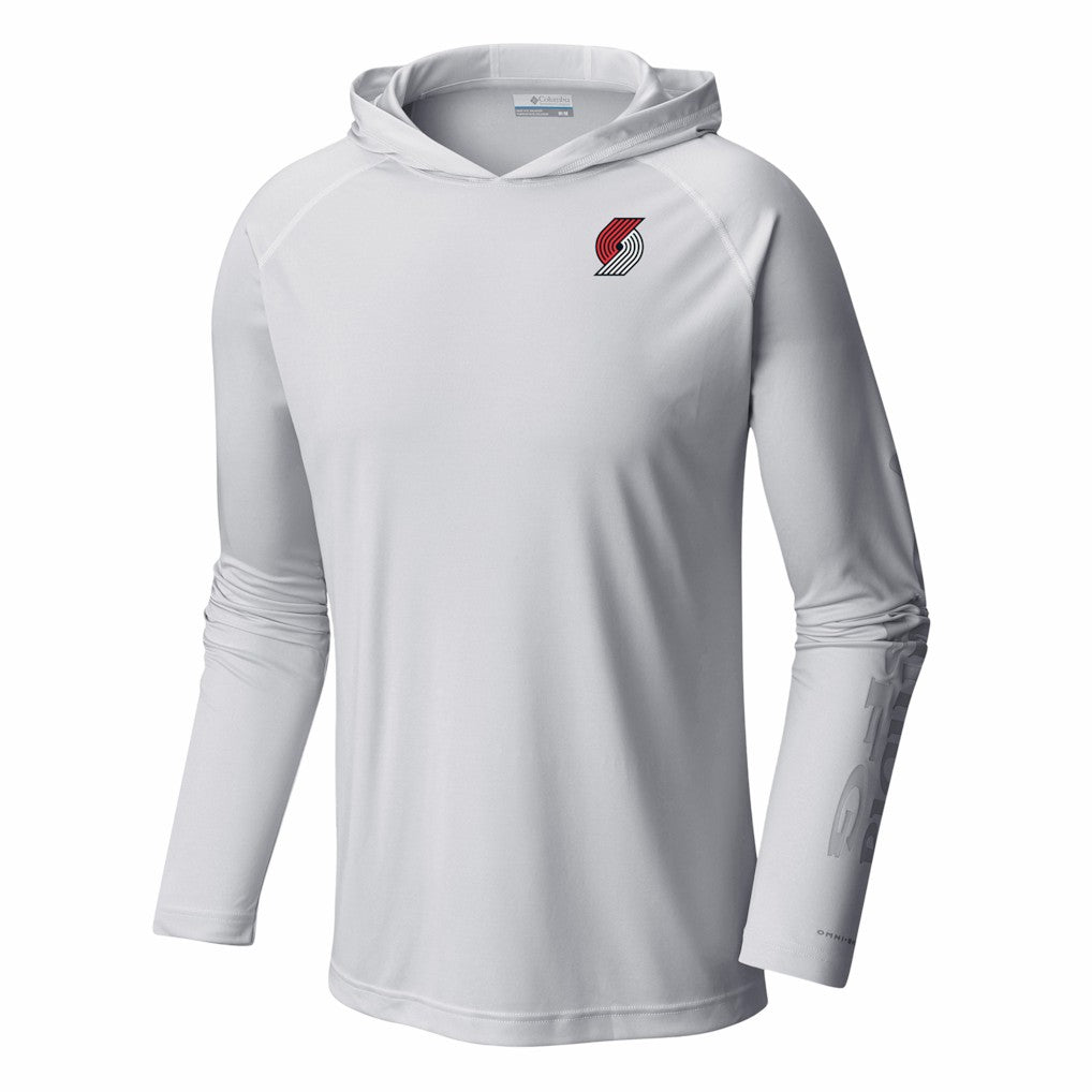 White Portland Trail Blazers PFG Super Terminal Tackle Hoodie | NBA