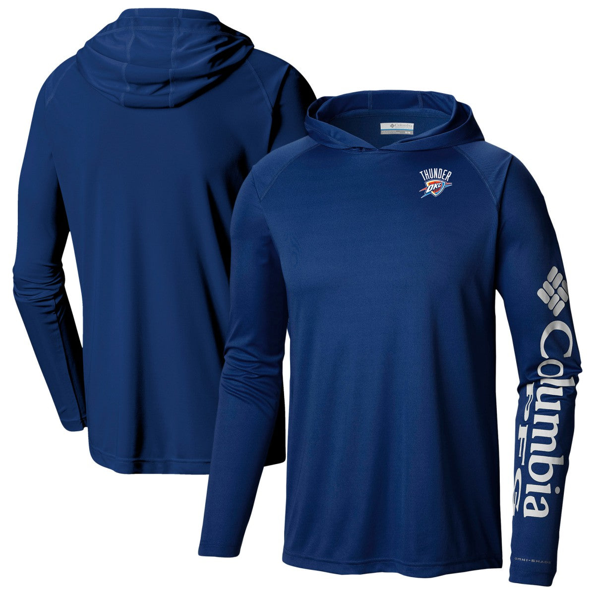 Navy Oklahoma City Thunder PFG Super Terminal Tackle Hoodie | NBA