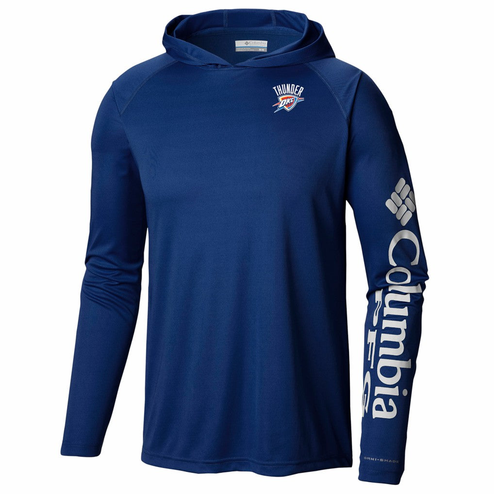 Navy Oklahoma City Thunder PFG Super Terminal Tackle Hoodie | NBA