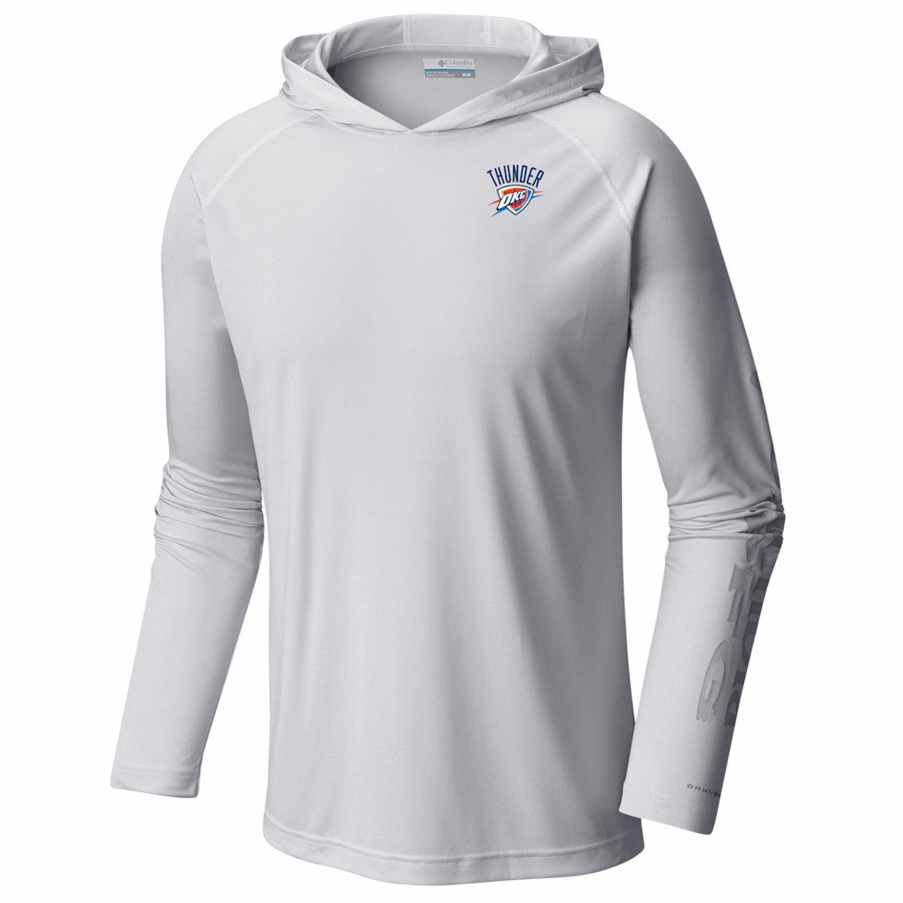 White Oklahoma City Thunder PFG Super Terminal Tackle Hoodie | NBA