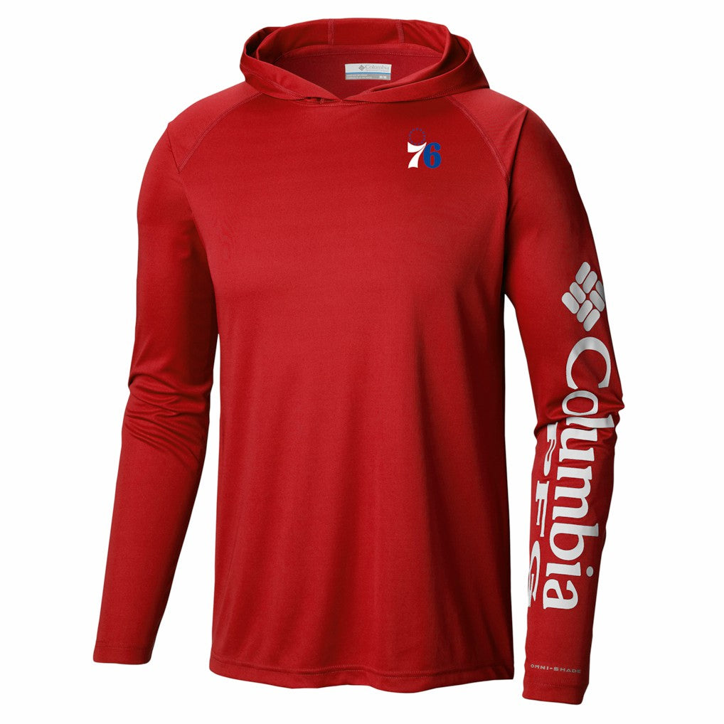 Red Philadelphia 76ers PFG Super Terminal Tackle Hoodie | NBA