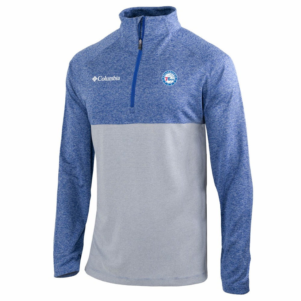 Blue Philadelphia 76ers Omni-Wick Rockin' It Quarter-Zip Top | NBA