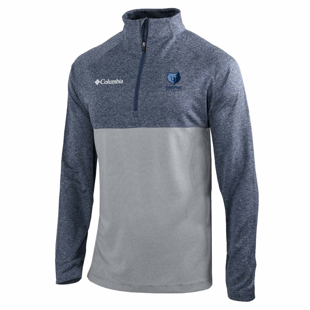 Navy Memphis Grizzlies Omni-Wick Rockin' It Quarter-Zip Top | NBA
