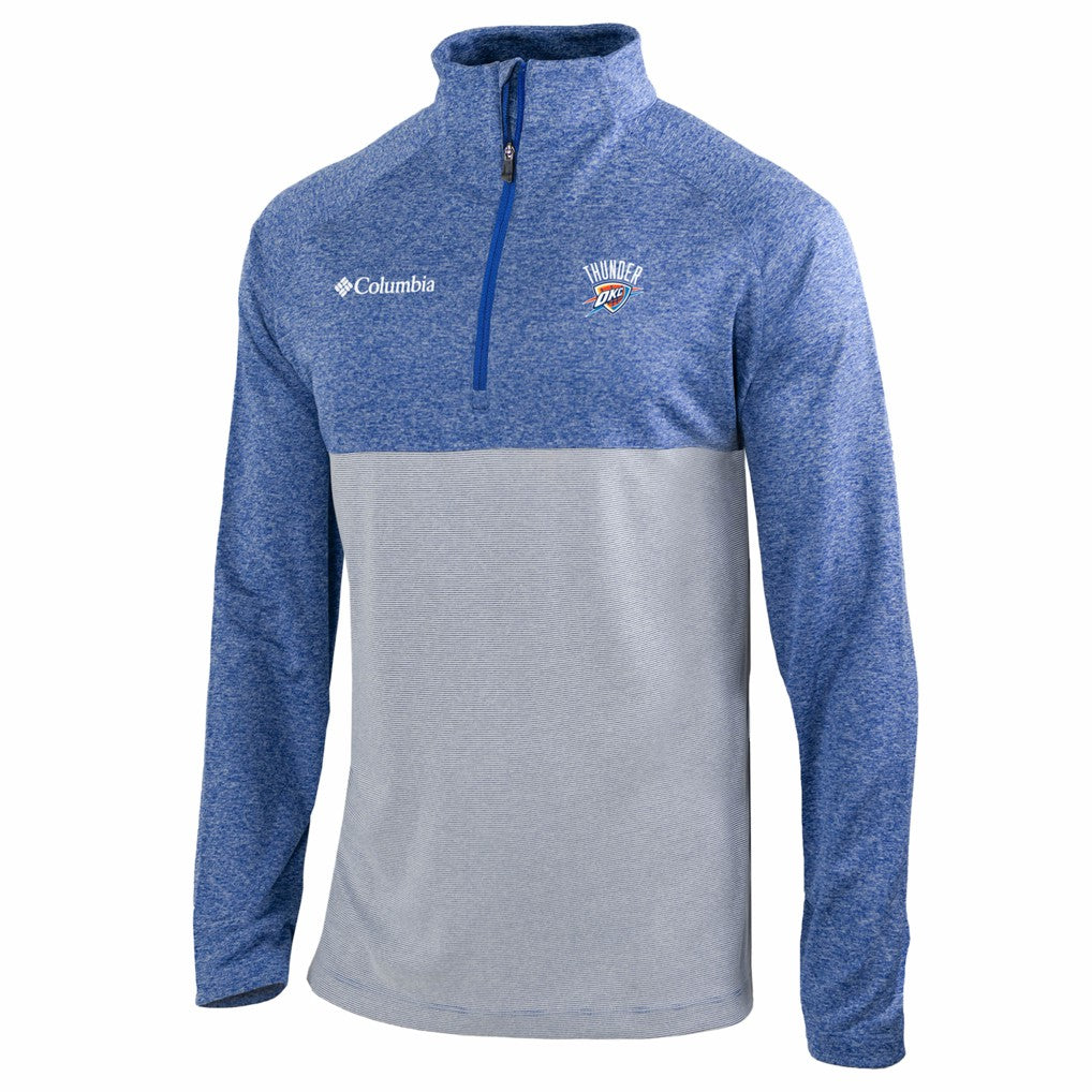 Blue Oklahoma City Thunder Omni-Wick Rockin' It Quarter-Zip Top | NBA