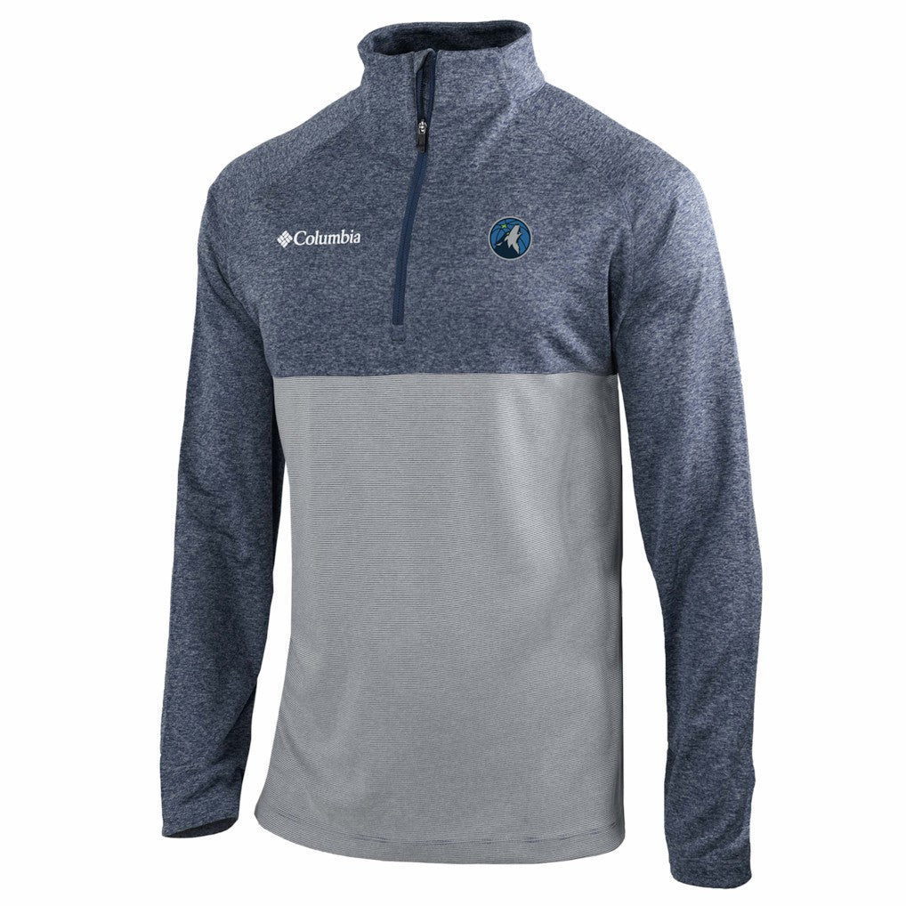Navy Minnesota Timberwolves Omni-Wick Rockin' It Quarter-Zip Top | NBA