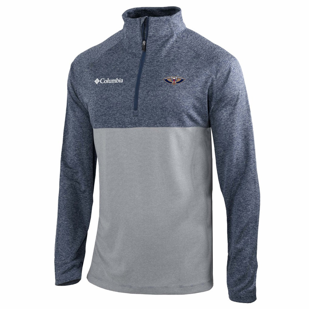 Navy New Orleans Pelicans Omni-Wick Rockin' It Quarter-Zip Top | NBA