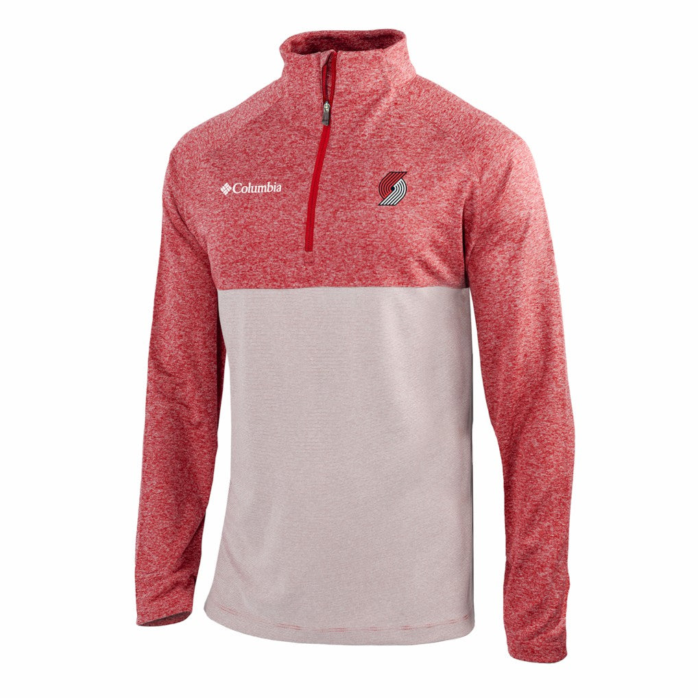 Red Portland Trail Blazers Omni-Wick Rockin' It Quarter-Zip Top | NBA
