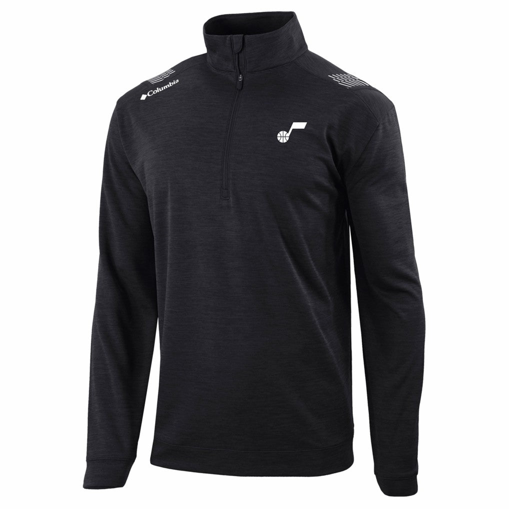 Black Utah Jazz Oakland Downs Omni-Wick Quarter-Zip Top | NBA