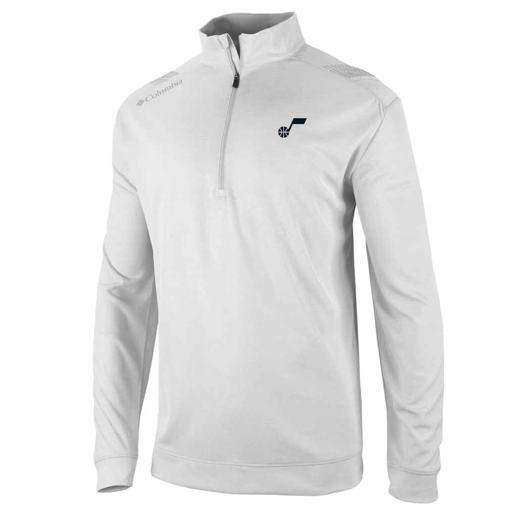 White Utah Jazz Oakland Downs Omni-Wick Quarter-Zip Top | NBA