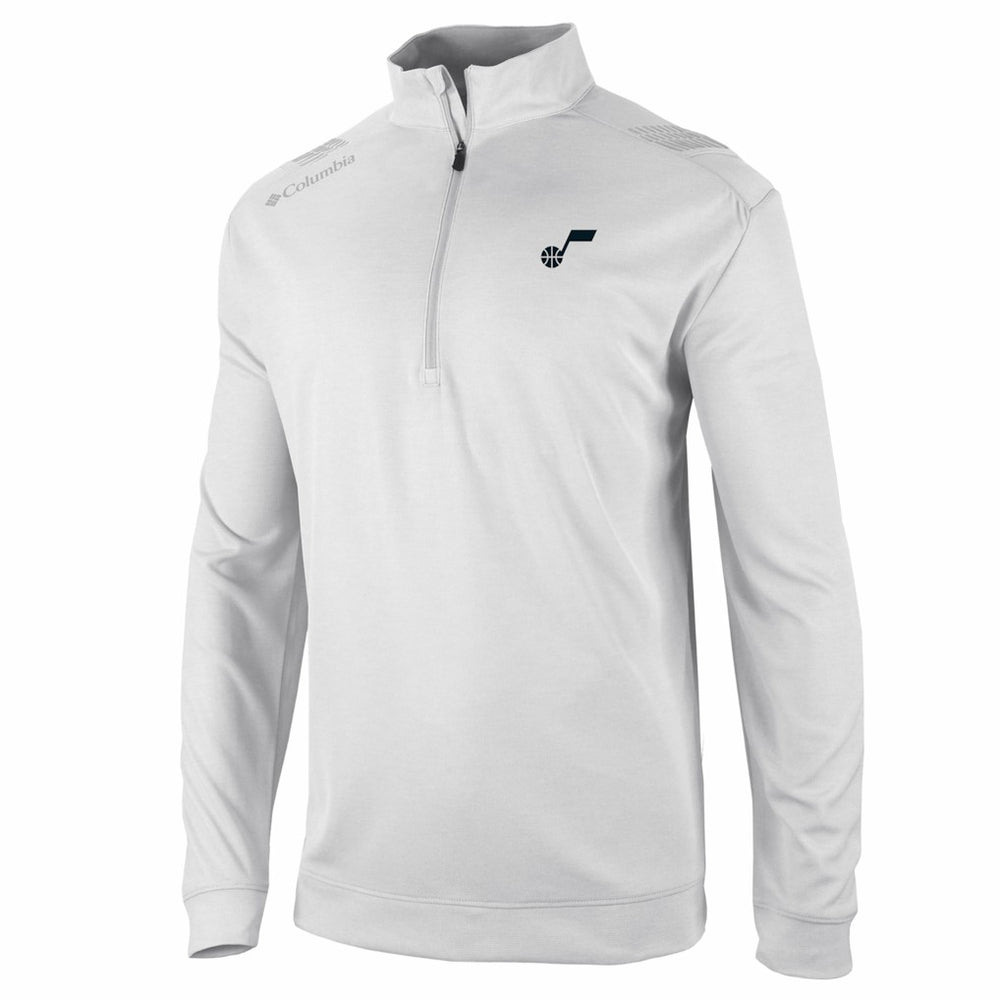 White Utah Jazz Oakland Downs Omni-Wick Quarter-Zip Top | NBA