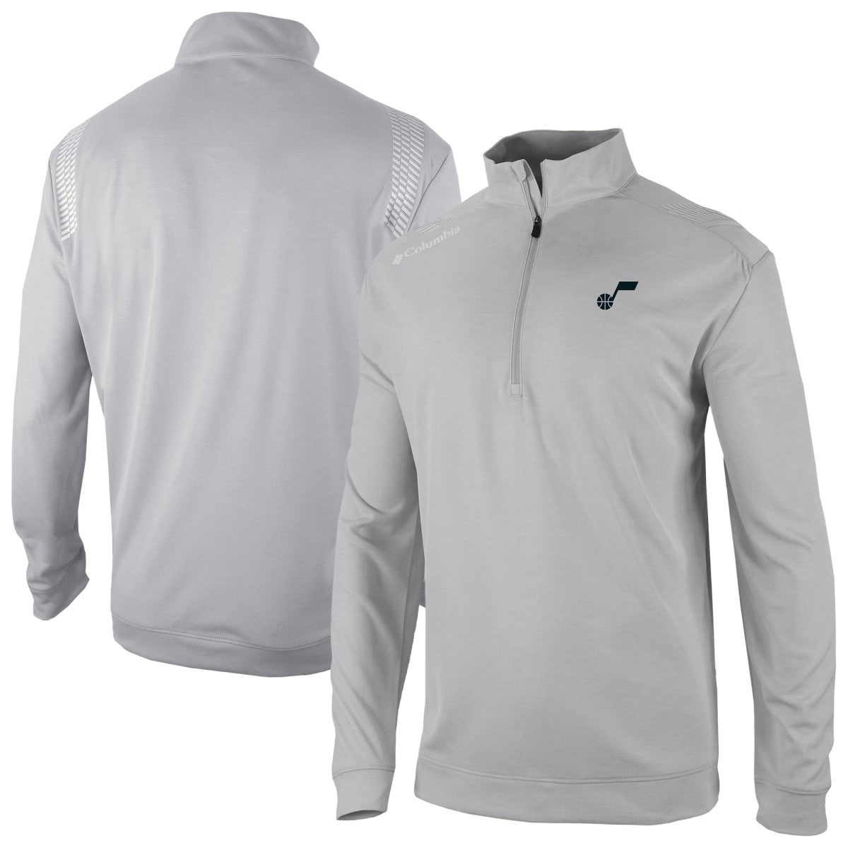 Gray Utah Jazz Oakland Downs Omni-Wick Quarter-Zip Top | NBA
