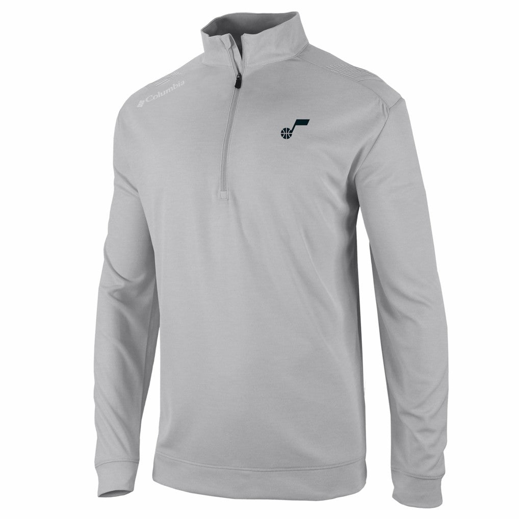 Gray Utah Jazz Oakland Downs Omni-Wick Quarter-Zip Top | NBA