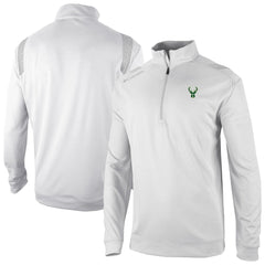 White Milwaukee Bucks Oakland Downs Omni-Wick Quarter-Zip Top | NBA