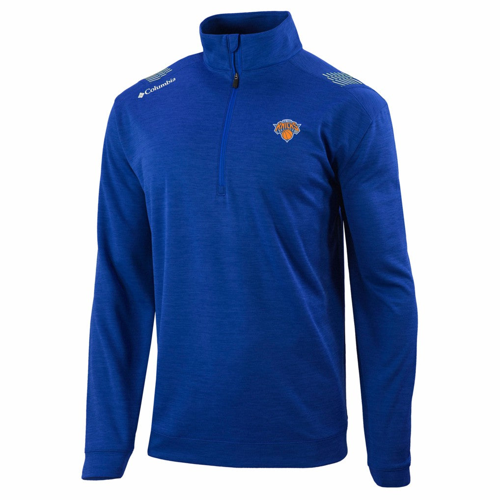 Blue New York Knicks Oakland Downs Omni-Wick Quarter-Zip Top | NBA
