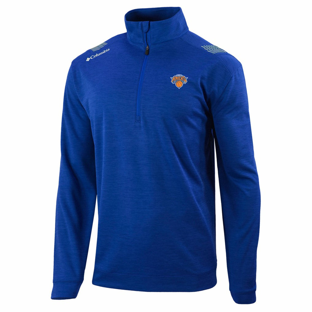 Blue New York Knicks Oakland Downs Omni-Wick Quarter-Zip Top | NBA