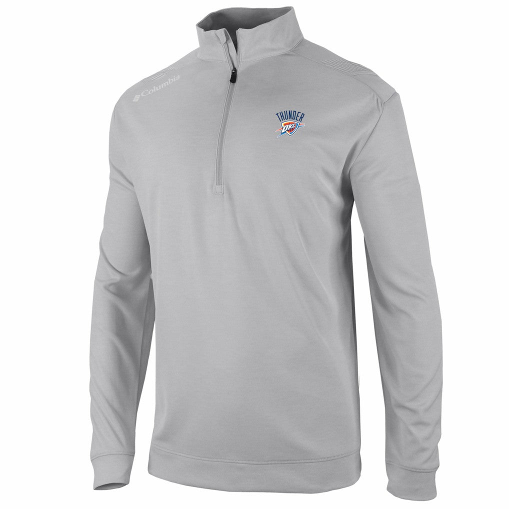 Gray Oklahoma City Thunder Oakland Downs Omni-Wick Quarter-Zip Top | NBA