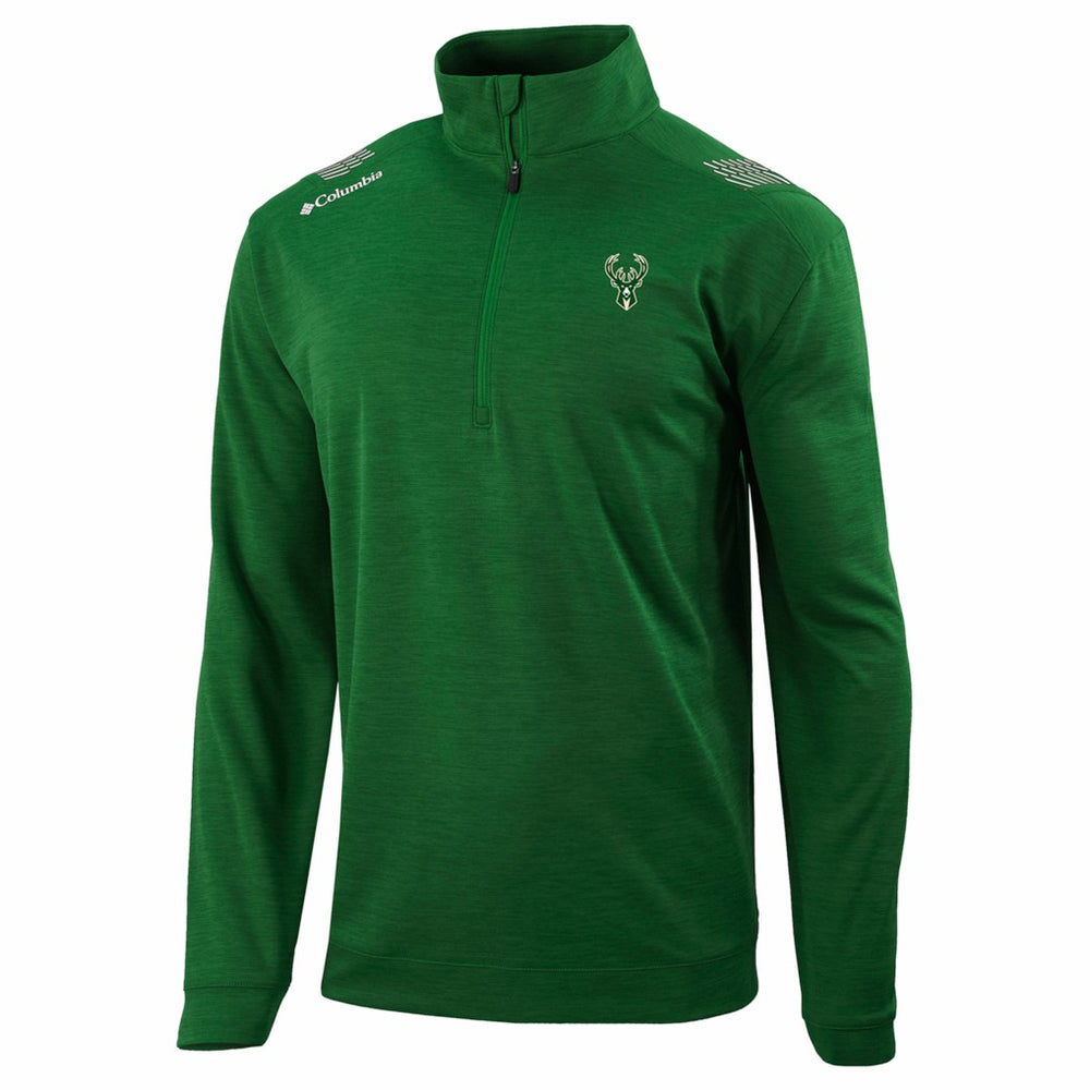 Green Milwaukee Bucks Oakland Downs Omni-Wick Quarter-Zip Top | NBA