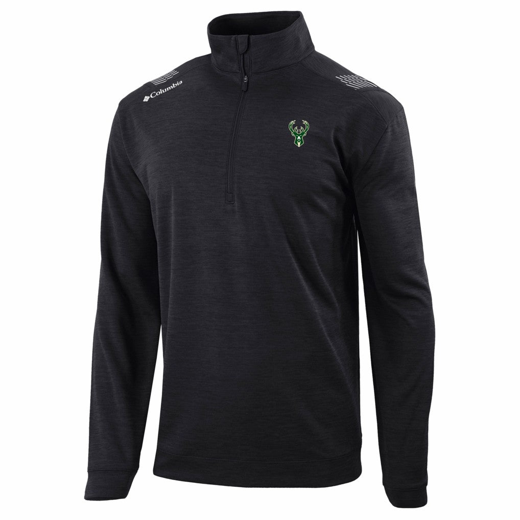 Black Milwaukee Bucks Oakland Downs Omni-Wick Quarter-Zip Top | NBA