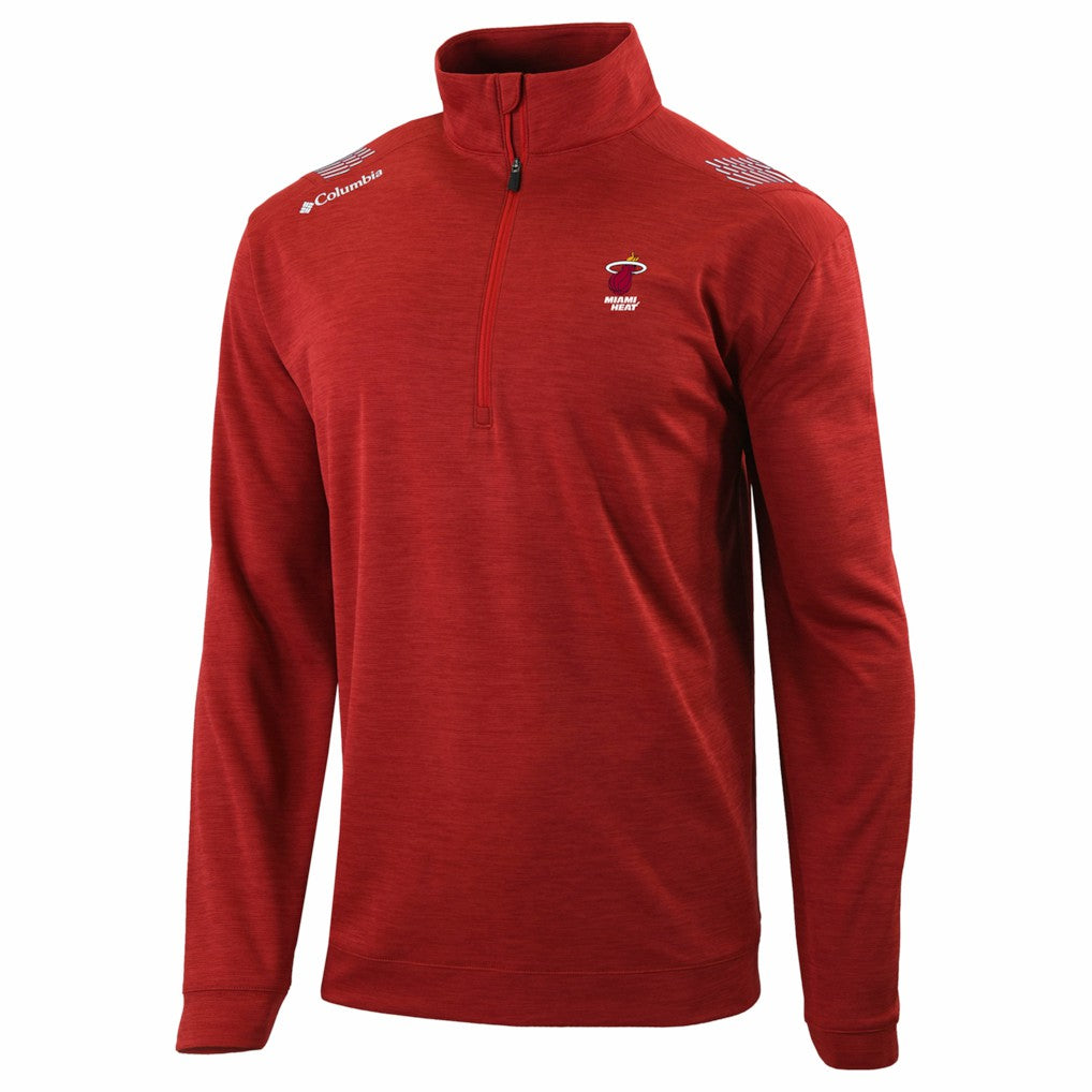 Red Miami Heat Oakland Downs Omni-Wick Quarter-Zip Top | NBA