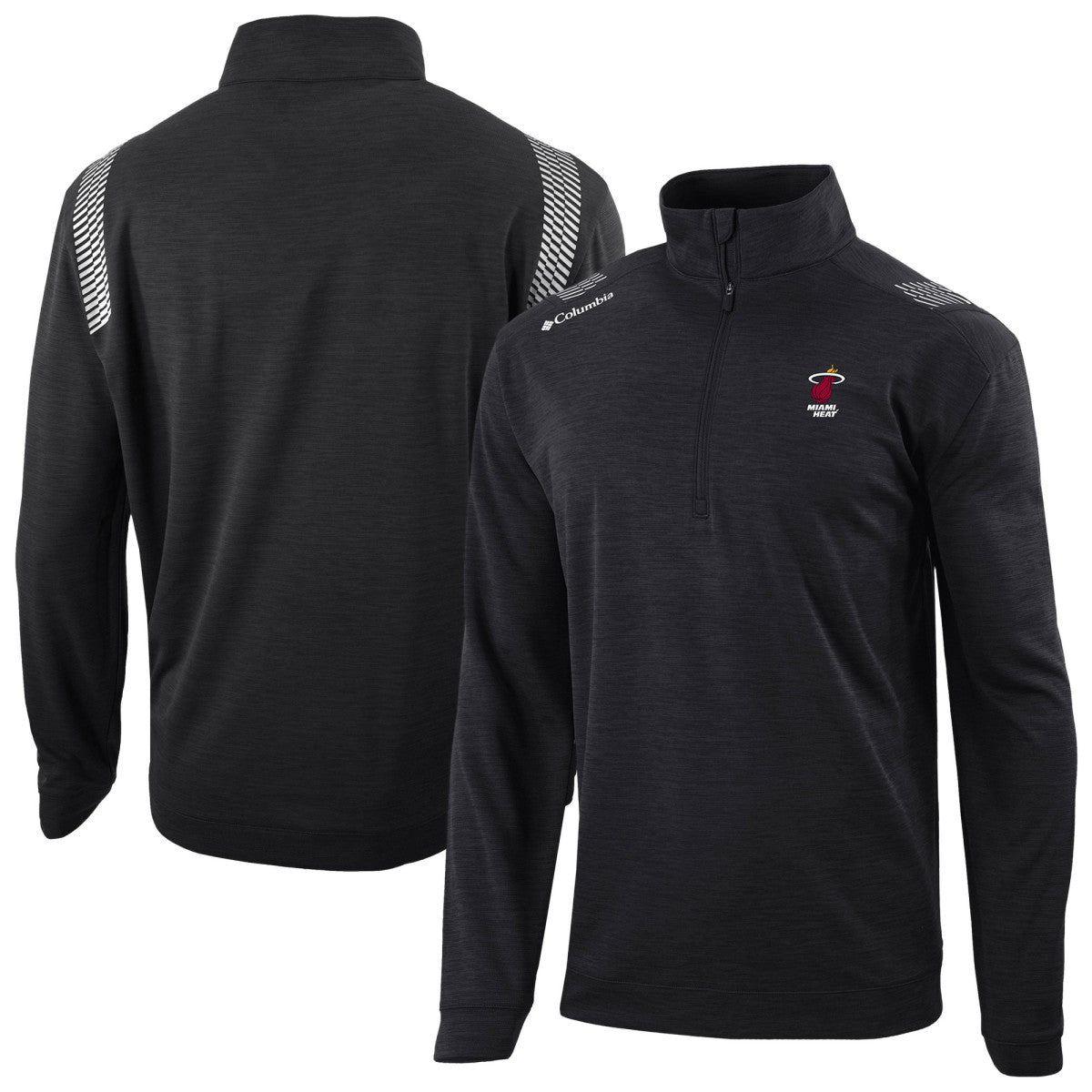 Black Miami Heat Oakland Downs Omni-Wick Quarter-Zip Top | NBA