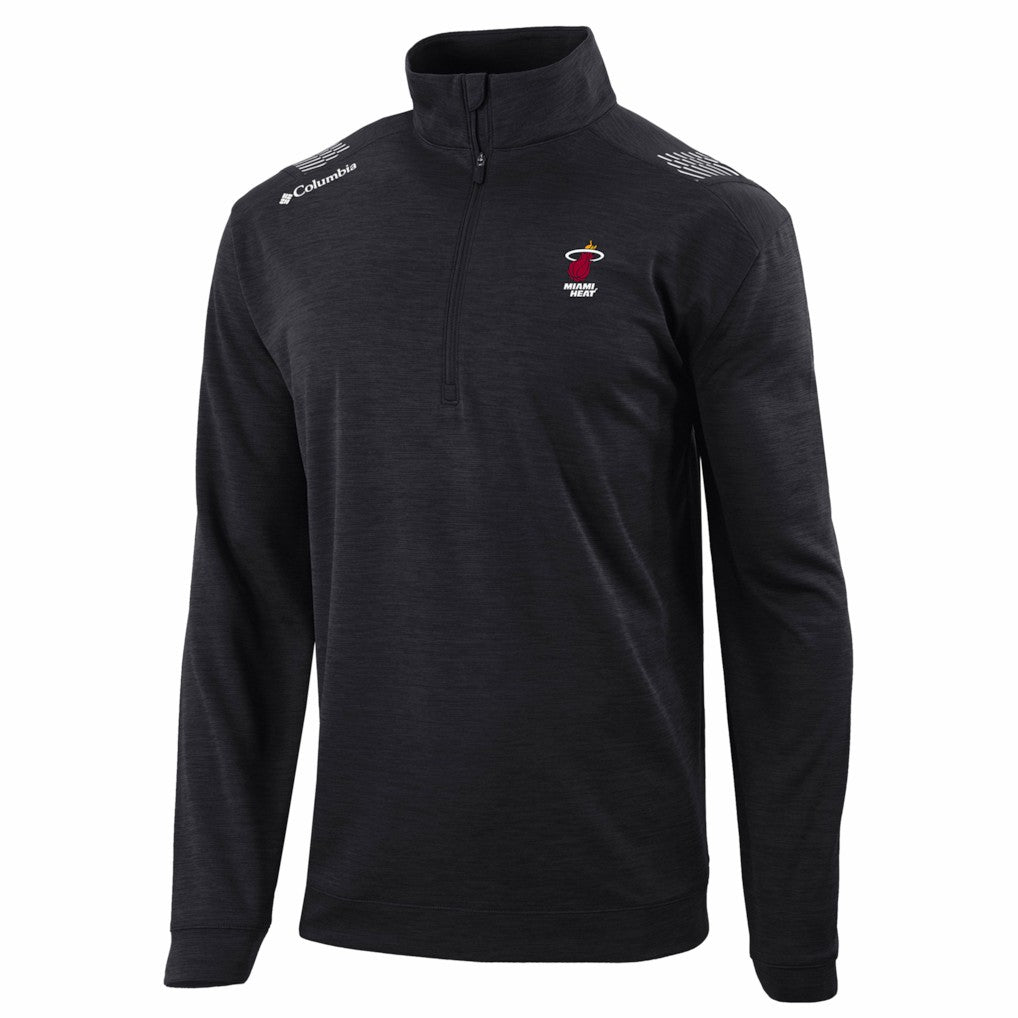 Black Miami Heat Oakland Downs Omni-Wick Quarter-Zip Top | NBA