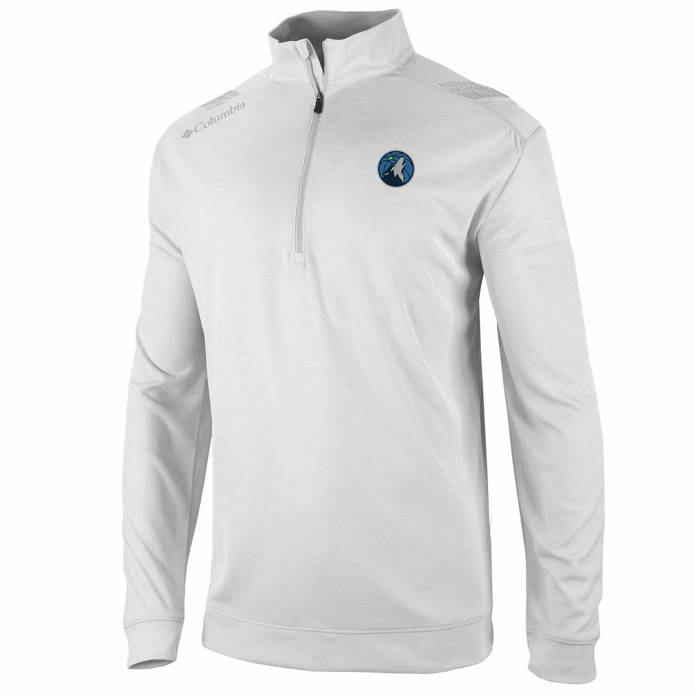 White Minnesota Timberwolves Oakland Downs Omni-Wick Quarter-Zip Top | NBA