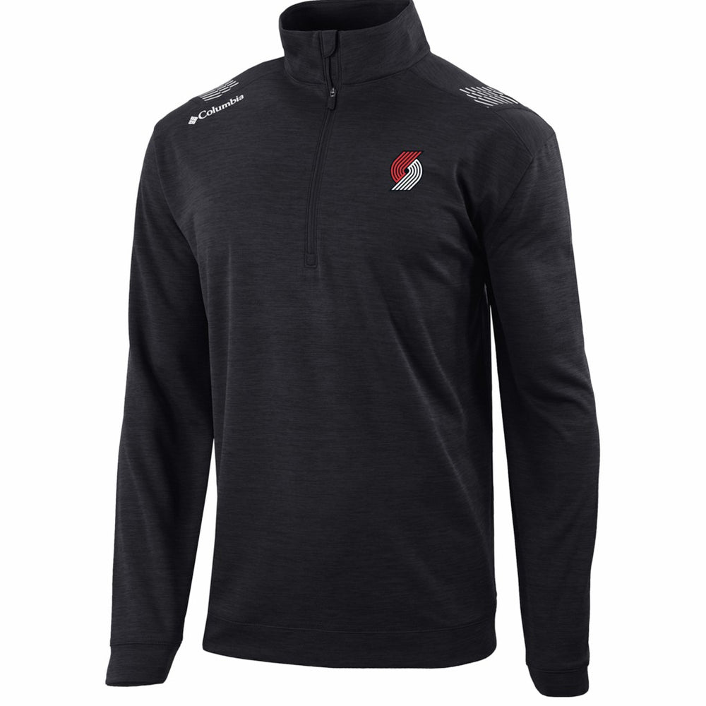 Black Portland Trail Blazers Oakland Downs Omni-Wick Quarter-Zip Top | NBA