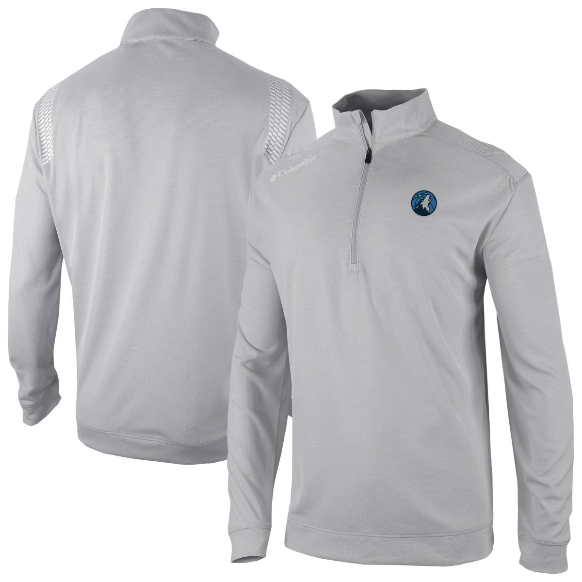 Gray Minnesota Timberwolves Oakland Downs Omni-Wick Quarter-Zip Top | NBA