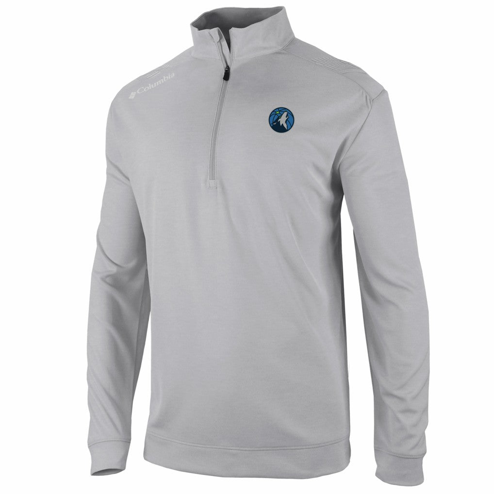 Gray Minnesota Timberwolves Oakland Downs Omni-Wick Quarter-Zip Top | NBA