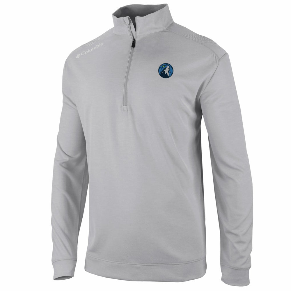 Gray Minnesota Timberwolves Oakland Downs Omni-Wick Quarter-Zip Top | NBA