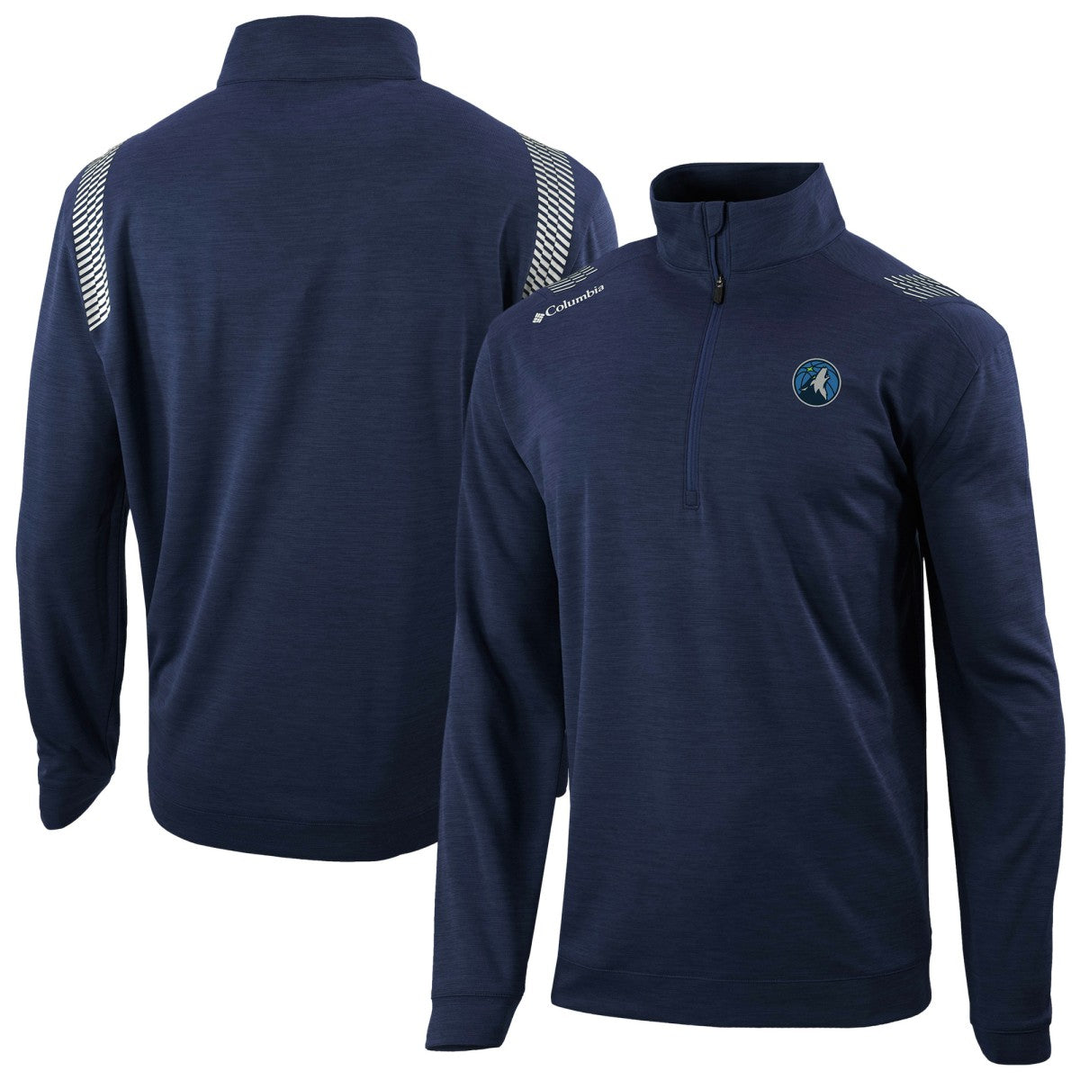 Navy Minnesota Timberwolves Oakland Downs Omni-Wick Quarter-Zip Top | NBA