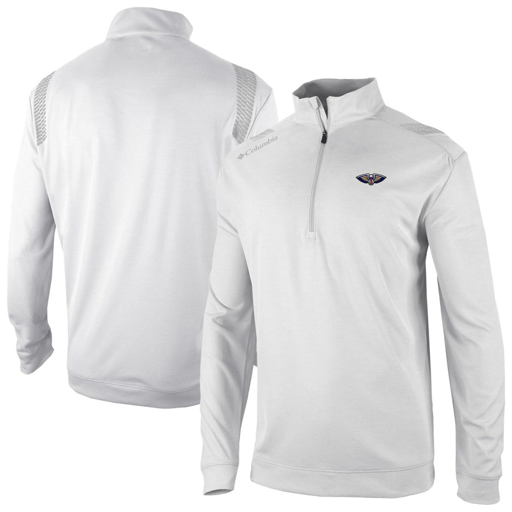 White New Orleans Pelicans Oakland Downs Omni-Wick Quarter-Zip Top | NBA