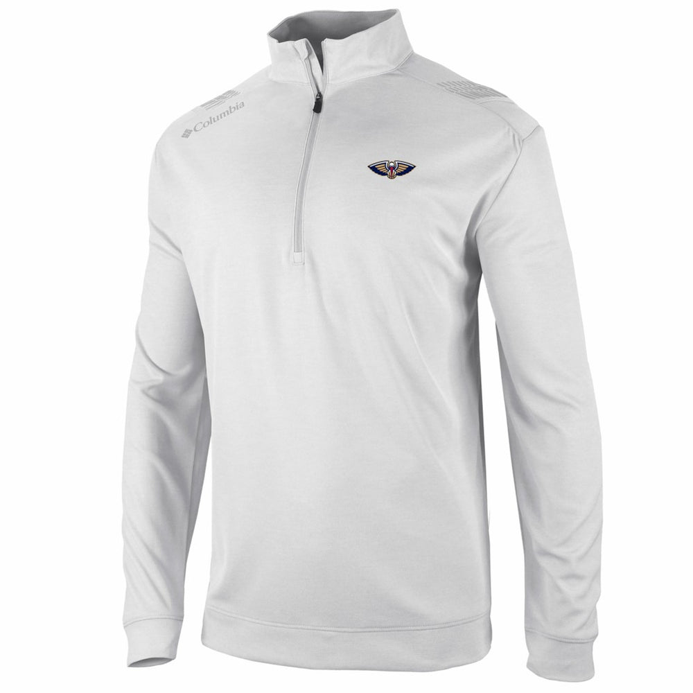 White New Orleans Pelicans Oakland Downs Omni-Wick Quarter-Zip Top | NBA
