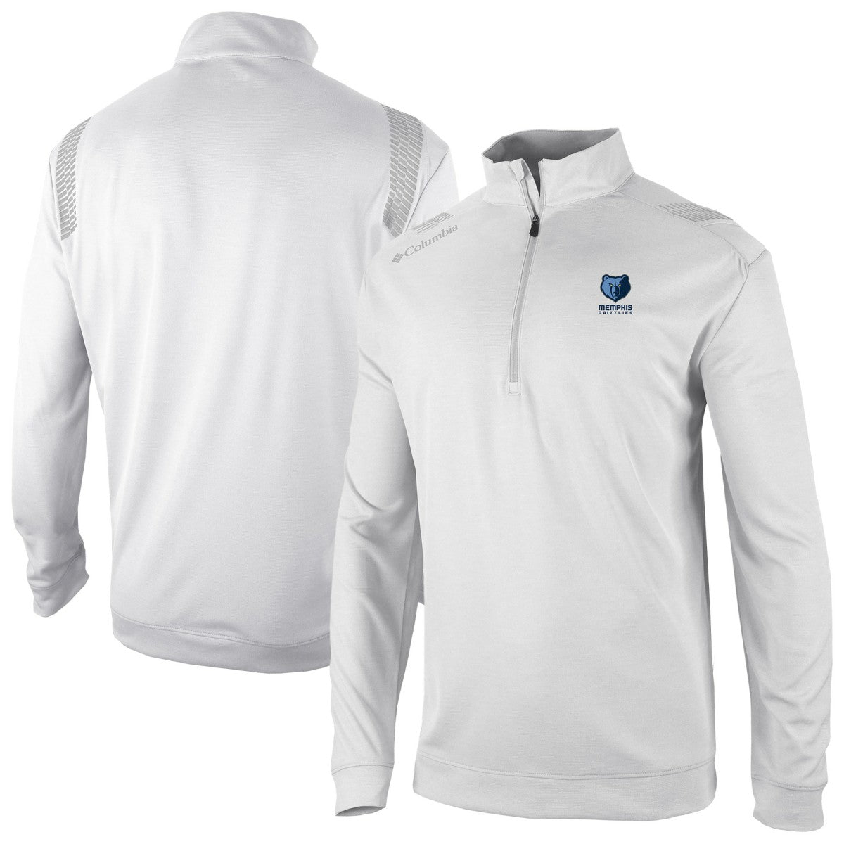 White Memphis Grizzlies Oakland Downs Omni-Wick Quarter-Zip Top | NBA