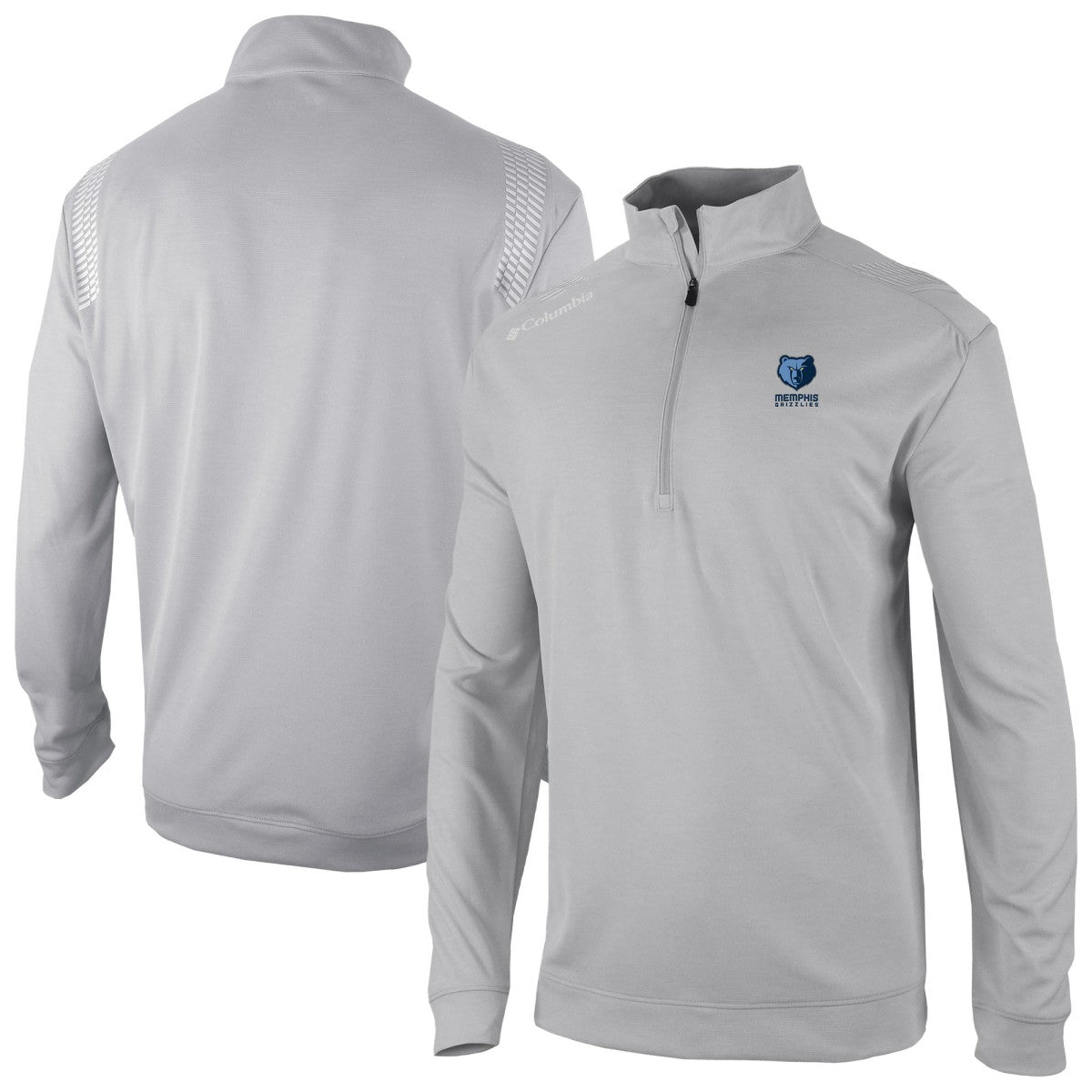 Gray Memphis Grizzlies Oakland Downs Omni-Wick Quarter-Zip Top | NBA
