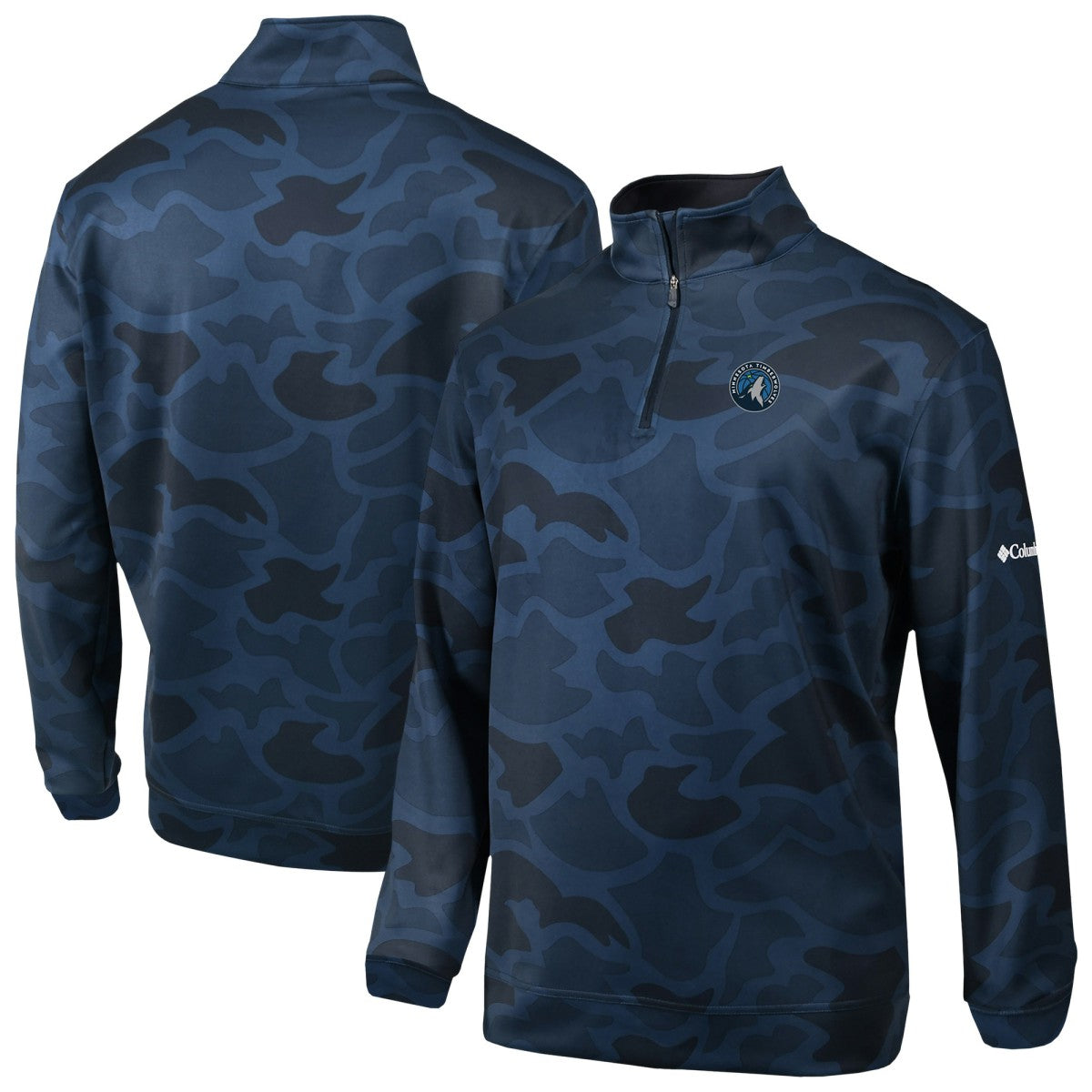 Navy Minnesota Timberwolves Wickham Hills Omni-Wick Quarter-Zip Jacket | NBA