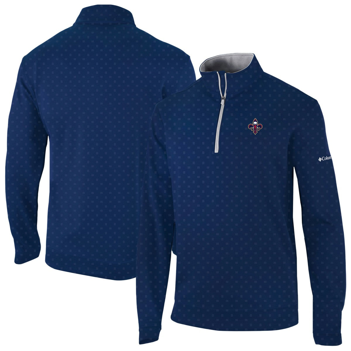 Navy New Orleans Pelicans Wickham Hills Omni-Wick Quarter-Zip Jacket | NBA