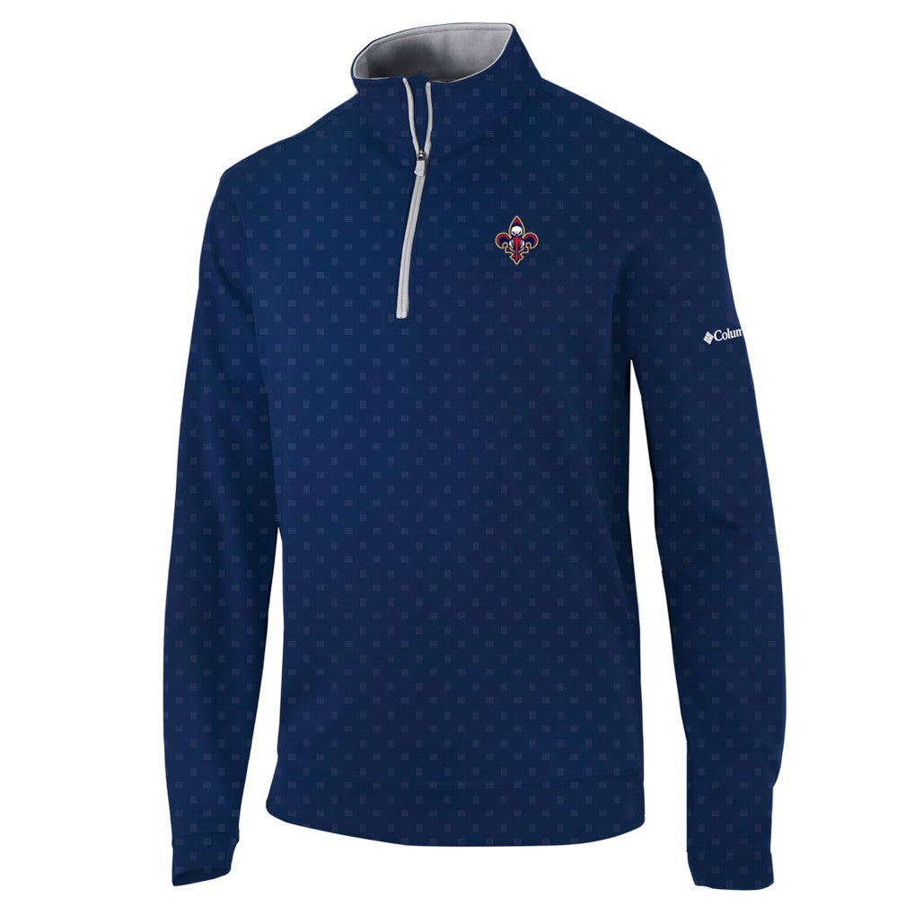 Navy New Orleans Pelicans Wickham Hills Omni-Wick Quarter-Zip Jacket | NBA