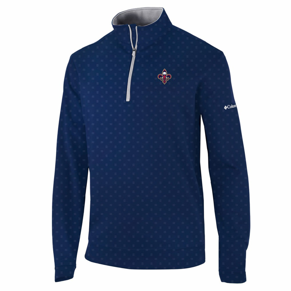 Navy New Orleans Pelicans Wickham Hills Omni-Wick Quarter-Zip Jacket | NBA