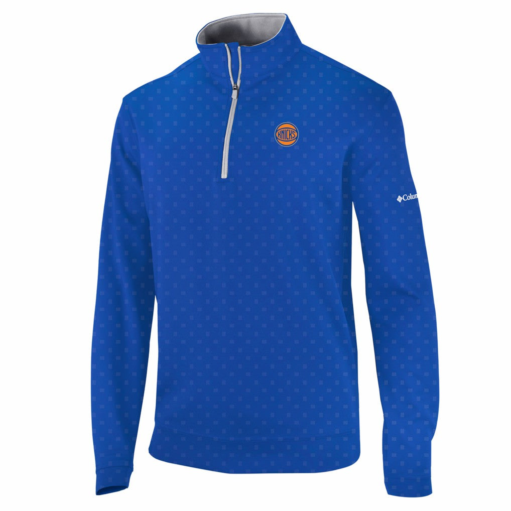 Blue New York Knicks Wickham Hills Omni-Wick Quarter-Zip Jacket | NBA