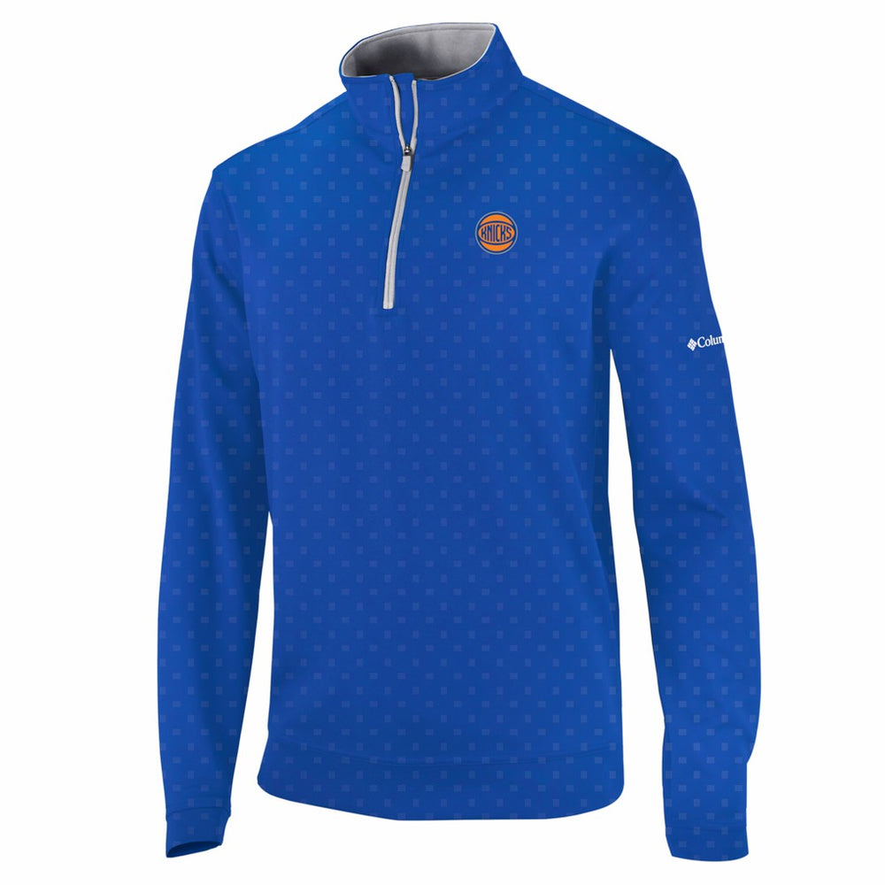 Blue New York Knicks Wickham Hills Omni-Wick Quarter-Zip Jacket | NBA