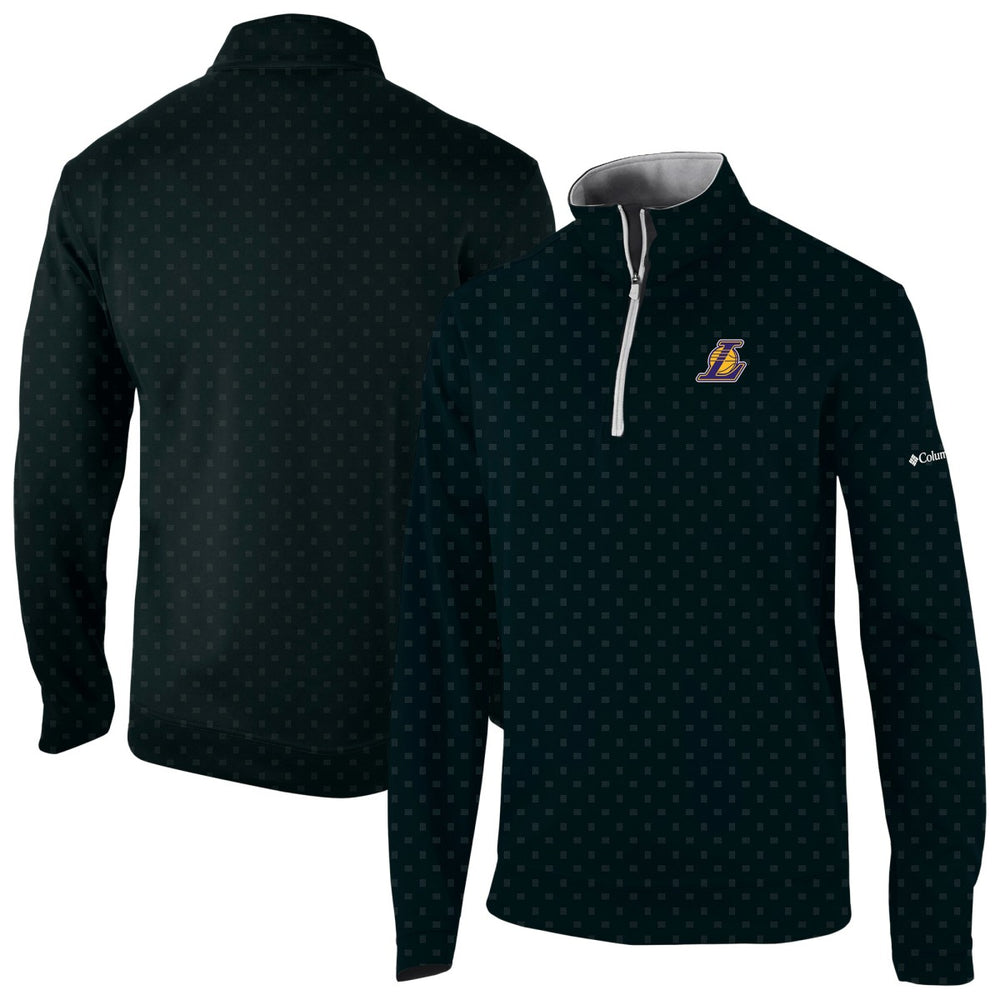 Black Los Angeles Lakers Wickham Hills Omni-Wick Quarter-Zip Jacket | NBA